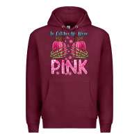 Burgundy in october we wear pink Premium Hoodie - Zillion Design Studio