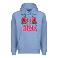 Colony Blue in october we wear pink Premium Hoodie - Zillion Design Studio