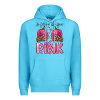 Ocean Blue in october we wear pink Premium Hoodie - Zillion Design Studio
