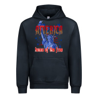 Navy America home of the free Urban Hoodie - texasbilliewilder