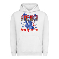Pigment Lunar Rock America home of the free Urban Hoodie - texasbilliewilder