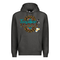 Charcoal Heather turquoise gemstone and taquila Premium Hoodie - RanaPortraitStore