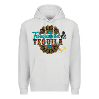 Dove Grey turquoise gemstone and taquila Premium Hoodie - RanaPortraitStore