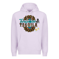 Lilac turquoise gemstone and taquila Premium Hoodie - RanaPortraitStore