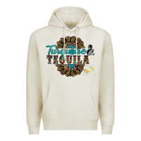 Oatmeal Heather turquoise gemstone and taquila Premium Hoodie - RanaPortraitStore