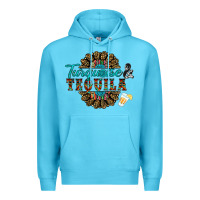 Ocean Blue turquoise gemstone and taquila Premium Hoodie - RanaPortraitStore