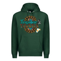 Sports Green turquoise gemstone and taquila Premium Hoodie - RanaPortraitStore