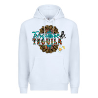 White turquoise gemstone and taquila Premium Hoodie - RanaPortraitStore
