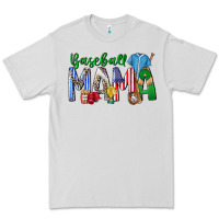 Dove Grey baseball mama Premium Tee - CowhideDigitalArt