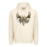 Tofu boho deer skull sunflowers and gemstone Premium Hoodie - RanaPortraitStore