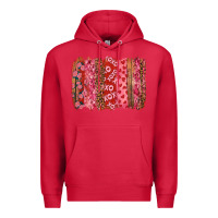 Cardinal valentine's day xoxo brushstroke Premium Hoodie - RanaPortraitStore