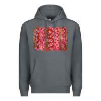 Rock valentine's day xoxo brushstroke Premium Hoodie - RanaPortraitStore