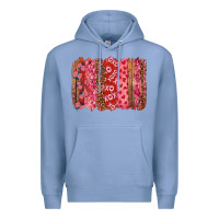 Colony Blue valentine's day xoxo brushstroke Premium Hoodie - RanaPortraitStore