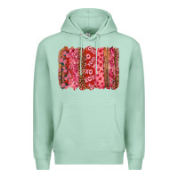 Seafoam valentine's day xoxo brushstroke Premium Hoodie - RanaPortraitStore