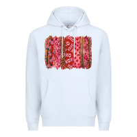 White valentine's day xoxo brushstroke Premium Hoodie - RanaPortraitStore