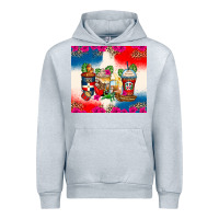 Heather Grey dominican republic coffee cups Urban Hoodie - Zillion Design Studio