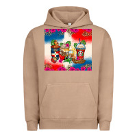 Pigment Burro dominican republic coffee cups Urban Hoodie - Zillion Design Studio