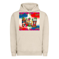 Pigment French Oak dominican republic coffee cups Urban Hoodie - Zillion Design Studio