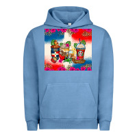 Pigment Pebble Blue dominican republic coffee cups Urban Hoodie - Zillion Design Studio