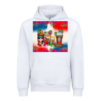 White dominican republic coffee cups Urban Hoodie - Zillion Design Studio
