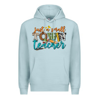 Blue Mist just a small town teacher Premium Hoodie - texasbilliewilder
