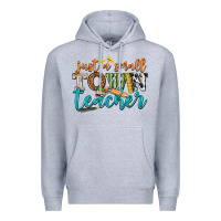 Heather Grey just a small town teacher Premium Hoodie - texasbilliewilder