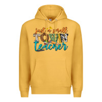 Mustard just a small town teacher Premium Hoodie - texasbilliewilder