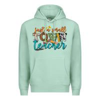 Seafoam just a small town teacher Premium Hoodie - texasbilliewilder