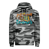 Slate Camo just a small town teacher Premium Hoodie - texasbilliewilder