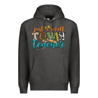 Charcoal Heather just a small town teacher Premium Hoodie - texasbilliewilder