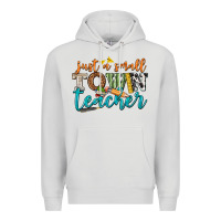 Dove Grey just a small town teacher Premium Hoodie - texasbilliewilder