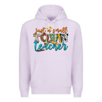 Lilac just a small town teacher Premium Hoodie - texasbilliewilder