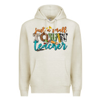 Oatmeal Heather just a small town teacher Premium Hoodie - texasbilliewilder