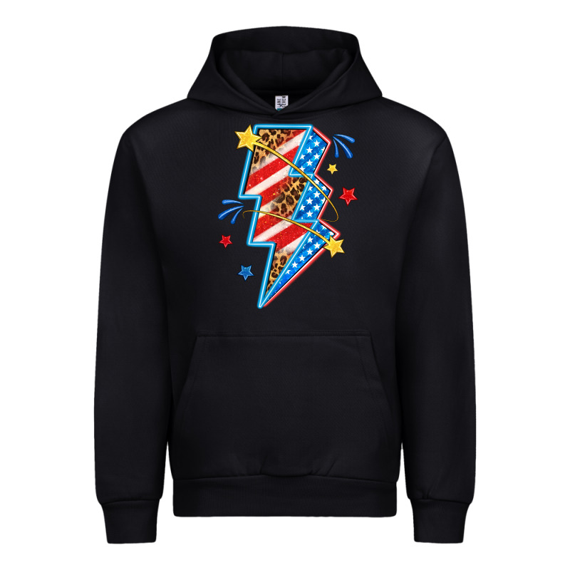 America Lightning Bolt Urban Hoodie by texasbilliewilder | Teevron