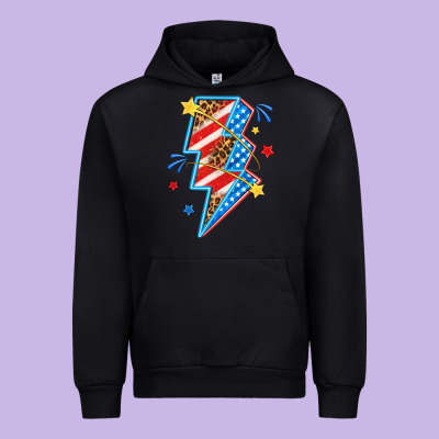 Urban Hoodie America lightning bolt