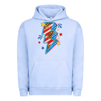 Pigment Grape Ice America lightning bolt Urban Hoodie - texasbilliewilder