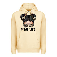 Pina Colada kid life leopard messy bun Premium Hoodie - texasbilliewilder