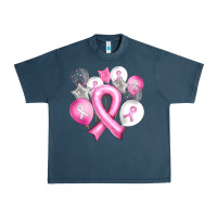 Midnight Navy Balloons cancer ribbon Urban Heavy Tee - Artiststas