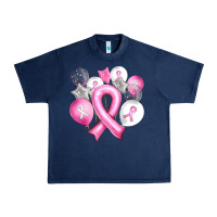 Navy Balloons cancer ribbon Urban Heavy Tee - Artiststas