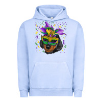 Pigment Grape Ice mardi gras mask dachshund puppy Urban Hoodie - RanaPortraitStore