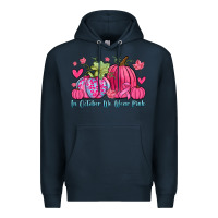 Navy in october we wear pink Premium Hoodie - Zillion Design Studio