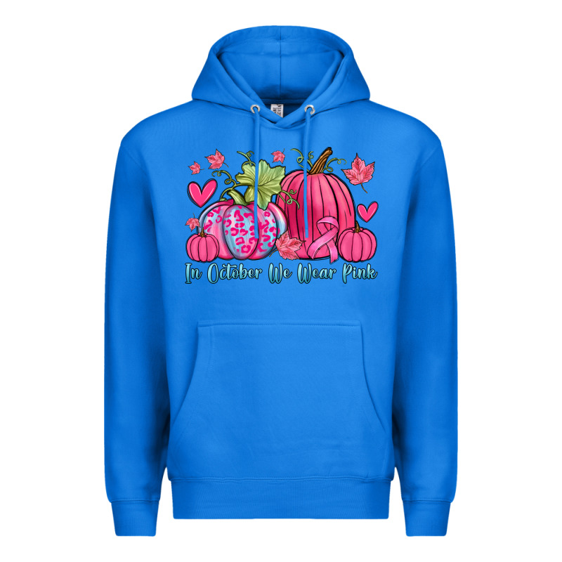 In October We Wear Pink Premium Hoodie by Zillion Design Studio | Teevron