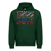 Forest Green America the beautiful Urban Hoodie - texasbilliewilder