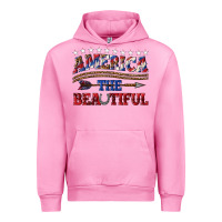 Fuchsia Pink America the beautiful Urban Hoodie - texasbilliewilder