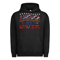 Pigment Black America the beautiful Urban Hoodie - texasbilliewilder