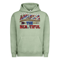 Pigment Oil Green America the beautiful Urban Hoodie - texasbilliewilder