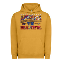 Pigment Peanut Butter America the beautiful Urban Hoodie - texasbilliewilder
