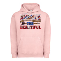 Pigment Salmon America the beautiful Urban Hoodie - texasbilliewilder