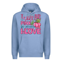 Colony Blue i wear pink for someone i love Premium Hoodie - Zillion Design Studio