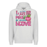 Dove Grey i wear pink for someone i love Premium Hoodie - Zillion Design Studio